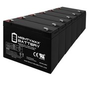 MIGHTY MAX BATTERY 6V 12AH F2 Battery for Big Toys Red Hawk Motorcycle - 6PK MAX3498006